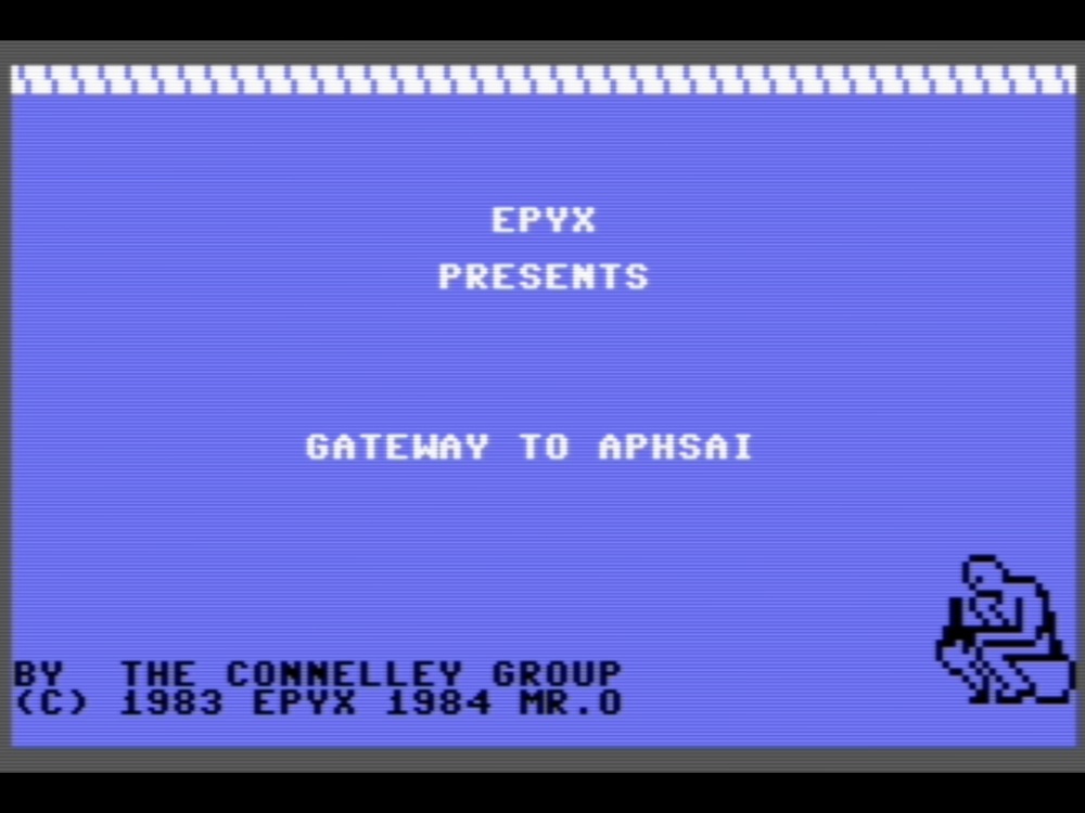 Title Screen of Gateway to Apshai for Commodore 64